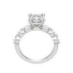 Load image into Gallery viewer, JUNO CUSHION CUT MOISSANITE ENGAGEMENT RING