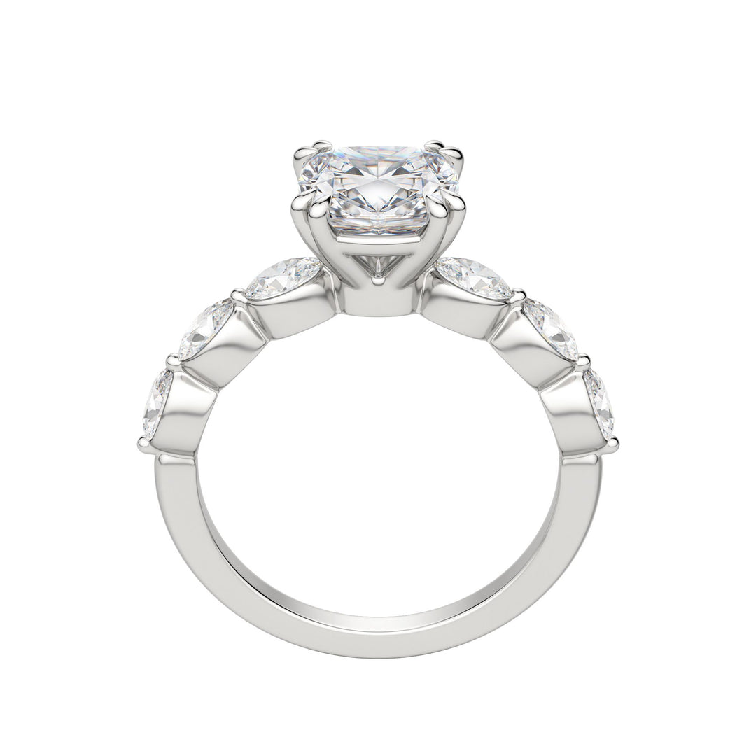 JUNO CUSHION CUT MOISSANITE ENGAGEMENT RING