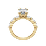 Load image into Gallery viewer, JUNO EMERALD CUT MOISSANITE ENGAGEMENT RING