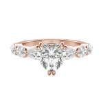 Load image into Gallery viewer, JUNO HEART CUT MOISSANITE ENGAGEMENT RING