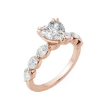 Load image into Gallery viewer, JUNO HEART CUT MOISSANITE ENGAGEMENT RING