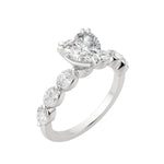 Load image into Gallery viewer, JUNO HEART CUT MOISSANITE ENGAGEMENT RING