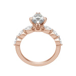 Load image into Gallery viewer, JUNO MARQUISE CUT MOISSANITE ENGAGEMENT RING