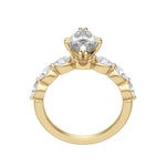 Load image into Gallery viewer, JUNO MARQUISE CUT MOISSANITE ENGAGEMENT RING