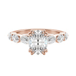 Load image into Gallery viewer, JUNO OVAL CUT MOISSANITE ENGAGEMENT RING
