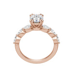 Load image into Gallery viewer, JUNO OVAL CUT MOISSANITE ENGAGEMENT RING