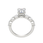 Load image into Gallery viewer, JUNO OVAL CUT MOISSANITE ENGAGEMENT RING