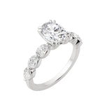 Load image into Gallery viewer, JUNO OVAL CUT MOISSANITE ENGAGEMENT RING