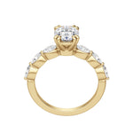 Load image into Gallery viewer, JUNO OVAL CUT MOISSANITE ENGAGEMENT RING