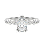 Load image into Gallery viewer, JUNO PEAR CUT MOISSANITE ENGAGEMENT RING