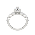 Load image into Gallery viewer, JUNO PEAR CUT MOISSANITE ENGAGEMENT RING