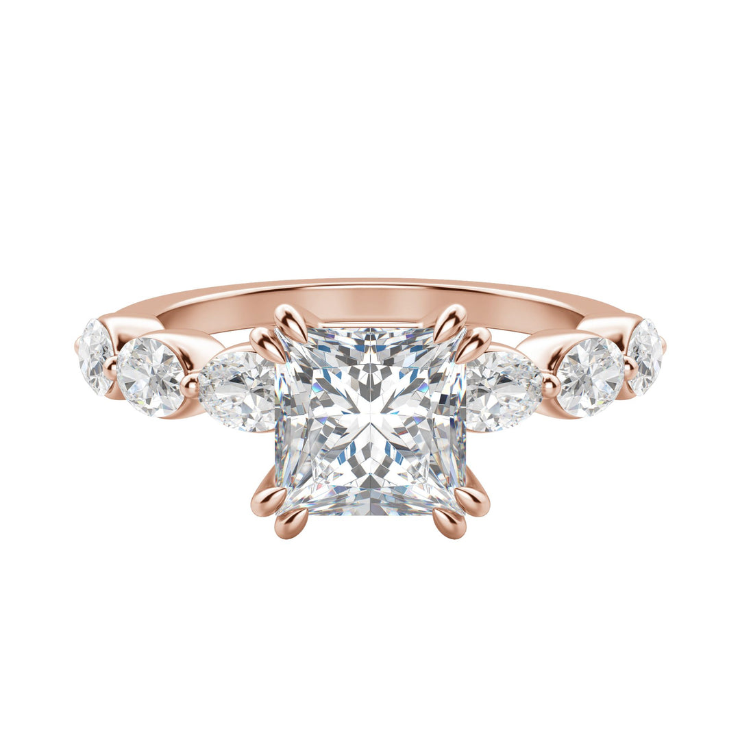 JUNO PRINCESS CUT MOISSANITE ENGAGEMENT RING
