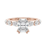 Load image into Gallery viewer, JUNO RADIANT CUT MOISSANITE ENGAGEMENT RING