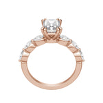 Load image into Gallery viewer, JUNO RADIANT CUT MOISSANITE ENGAGEMENT RING