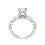 Load image into Gallery viewer, JUNO RADIANT CUT MOISSANITE ENGAGEMENT RING