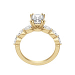 Load image into Gallery viewer, JUNO RADIANT CUT MOISSANITE ENGAGEMENT RING