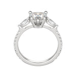 Load image into Gallery viewer, LILY ACCENTED HEART CUT MOISSANITE ENGAGEMENT RING