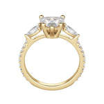 Load image into Gallery viewer, LILY ACCENTED HEART CUT MOISSANITE ENGAGEMENT RING