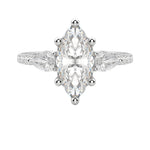 Load image into Gallery viewer, LILY ACCENTED MARQUISE CUT MOISSANITE ENGAGEMENT RING