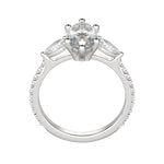 Load image into Gallery viewer, LILY ACCENTED MARQUISE CUT MOISSANITE ENGAGEMENT RING