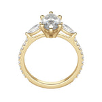 Load image into Gallery viewer, LILY ACCENTED MARQUISE CUT MOISSANITE ENGAGEMENT RING