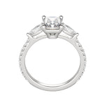 Load image into Gallery viewer, LILY ACCENTED RADIANT CUT MOISSANITE ENGAGEMENT RING