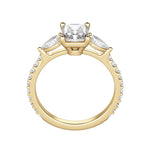 Load image into Gallery viewer, LILY ACCENTED RADIANT CUT MOISSANITE ENGAGEMENT RING