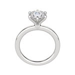 Load image into Gallery viewer, LYRE CLASSIC ROUND CUT MOISSANITE ENGAGEMENT RING
