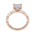 Load image into Gallery viewer, NAPA ASSCHER CUT MOISSANITE ENGAGEMENT RING