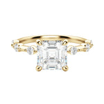 Load image into Gallery viewer, NAPA ASSCHER CUT MOISSANITE ENGAGEMENT RING