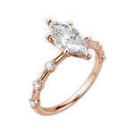 Load image into Gallery viewer, NAPA MARQUISE CUT MOISSANITE ENGAGEMENT RING