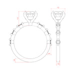 Load image into Gallery viewer, NAPA ROUND CUT MOISSANITE ENGAGEMENT RING