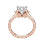 Load image into Gallery viewer, NOVA ACCENTED CUSHION CUT MOISSANITE ENGAGEMENT RING