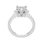 Load image into Gallery viewer, NOVA ACCENTED CUSHION CUT MOISSANITE ENGAGEMENT RING