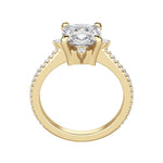 Load image into Gallery viewer, NOVA ACCENTED CUSHION CUT MOISSANITE ENGAGEMENT RING