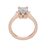 Load image into Gallery viewer, NOVA ACCENTED EMERALD CUT MOISSANITE ENGAGEMENT RING