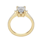 Load image into Gallery viewer, NOVA ACCENTED EMERALD CUT MOISSANITE ENGAGEMENT RING