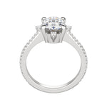 Load image into Gallery viewer, NOVA ACCENTED OVAL CUT MOISSANITE ENGAGEMENT RING