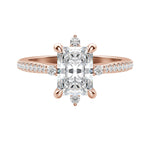 Load image into Gallery viewer, NOVA ACCENTED RADIANT CUT MOISSANITE ENGAGEMENT RING