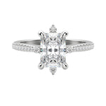 Load image into Gallery viewer, NOVA ACCENTED RADIANT CUT MOISSANITE ENGAGEMENT RING