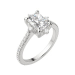 Load image into Gallery viewer, NOVA ACCENTED RADIANT CUT MOISSANITE ENGAGEMENT RING