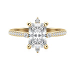 Load image into Gallery viewer, NOVA ACCENTED RADIANT CUT MOISSANITE ENGAGEMENT RING