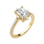 Load image into Gallery viewer, NOVA ACCENTED RADIANT CUT MOISSANITE ENGAGEMENT RING