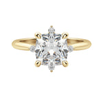 Load image into Gallery viewer, NOVA CLASSIC CUSHION CUT MOISSANITE ENGAGEMENT RING