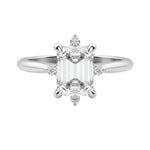 Load image into Gallery viewer, NOVA CLASSIC EMERALD CUT MOISSANITE ENGAGEMENT RING