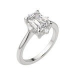 Load image into Gallery viewer, NOVA CLASSIC EMERALD CUT MOISSANITE ENGAGEMENT RING