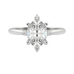 Load image into Gallery viewer, NOVA CLASSIC OVAL CUT MOISSANITE ENGAGEMENT RING