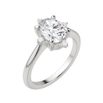 Load image into Gallery viewer, NOVA CLASSIC OVAL CUT MOISSANITE ENGAGEMENT RING