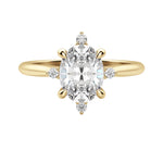 Load image into Gallery viewer, NOVA CLASSIC OVAL CUT MOISSANITE ENGAGEMENT RING