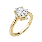 Load image into Gallery viewer, NOVA CLASSIC OVAL CUT MOISSANITE ENGAGEMENT RING
